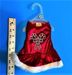 NEW Fancy Christmas Dress with sequins and fur XSS